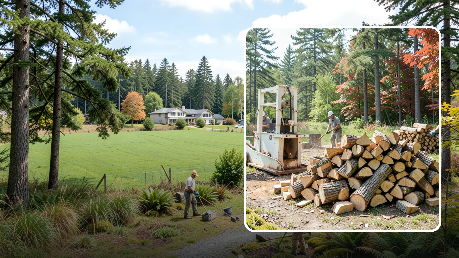 Firewood Processing in Lyman, WA - Complete firewood processing that takes your logs from bucking through splitting and stacking.