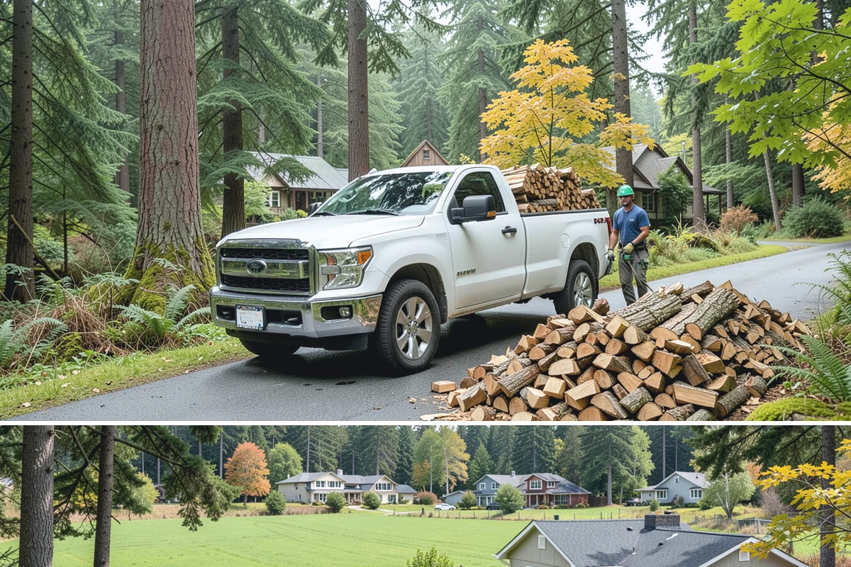 Firewood Processing in Lyman, WA - Processing in the dry months lets the finished stack season fully before winter burning.