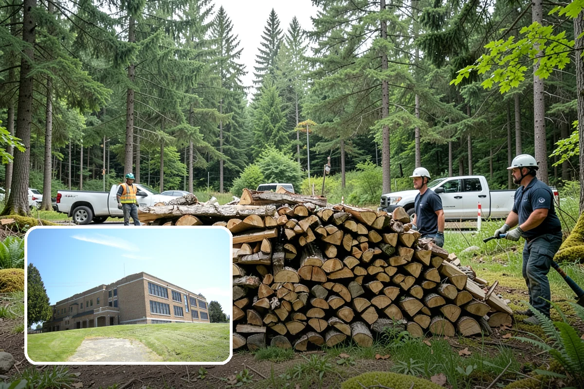 Firewood Processing in Maple Valley, King County, WA - End-to-end service from log to stack