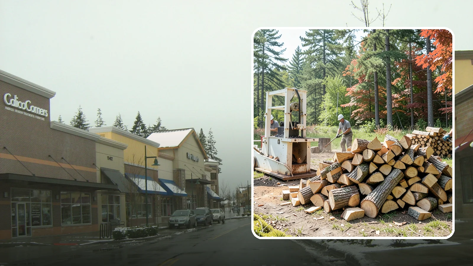 Firewood Processing in Mill Creek, Snohomish County, WA - Complete firewood processing that takes your logs from bucking through splitting and stacking.