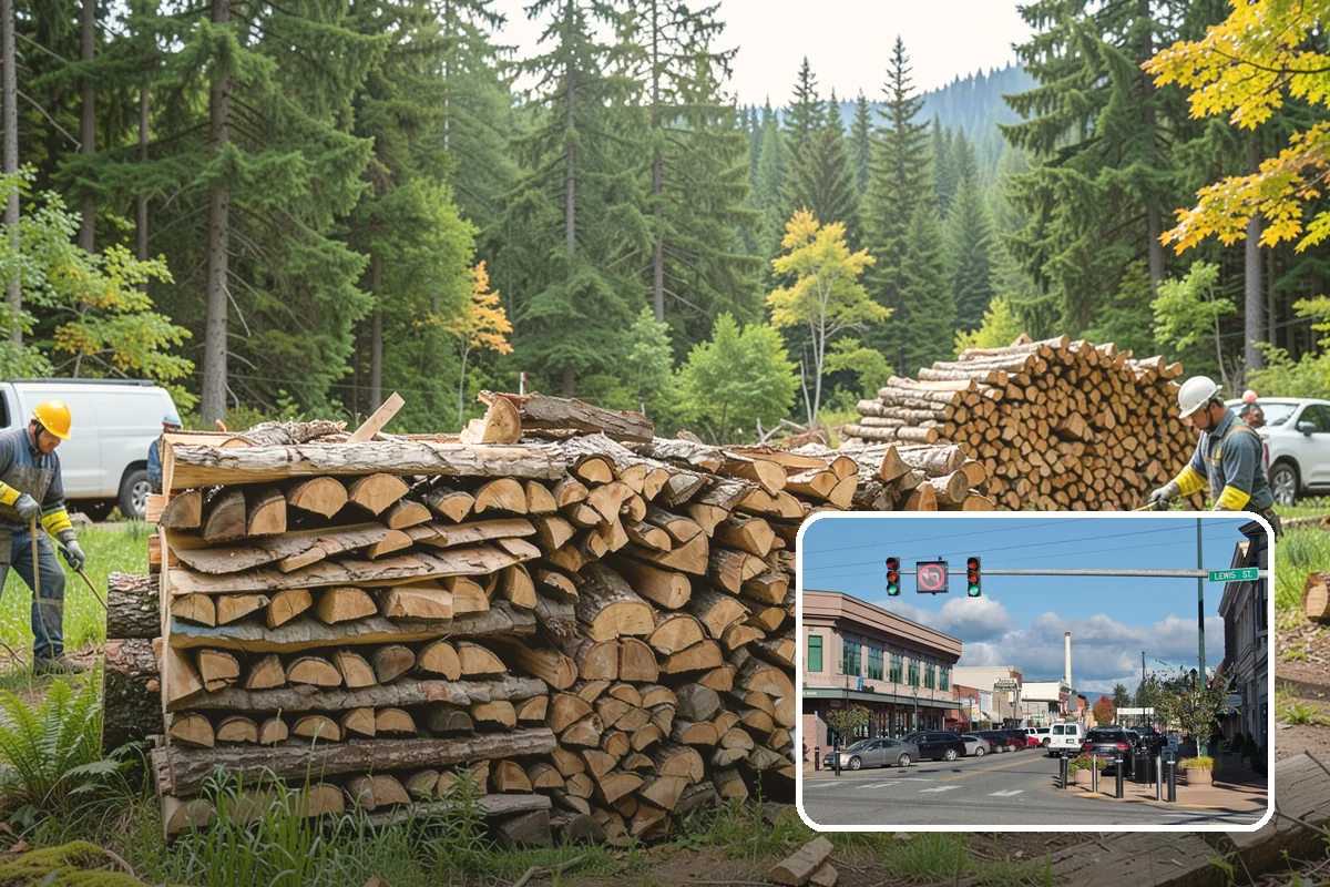 Firewood Processing in Monroe, Snohomish County, WA - End-to-end service from log to stack