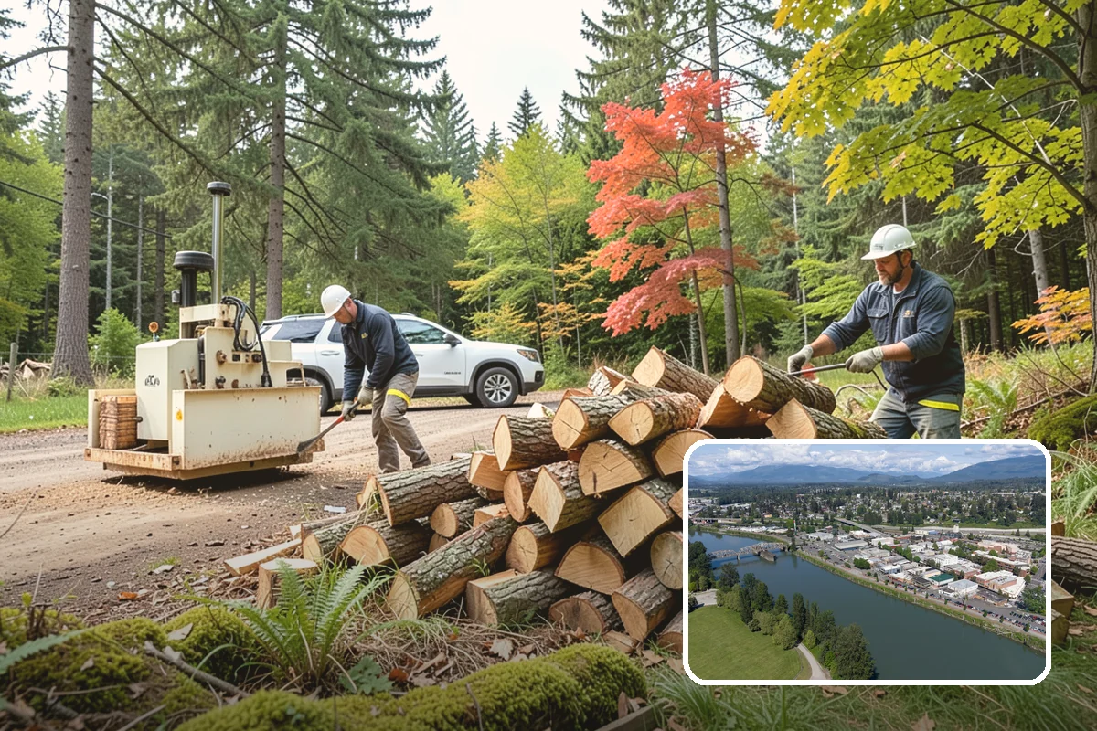 Firewood Processing in Mount Vernon, Skagit County, WA - End-to-end service from log to stack