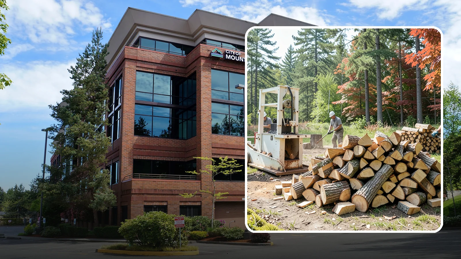 Firewood Processing in Mountlake Terrace, Snohomish County, WA - Complete firewood processing that takes your logs from bucking through splitting and stacking.