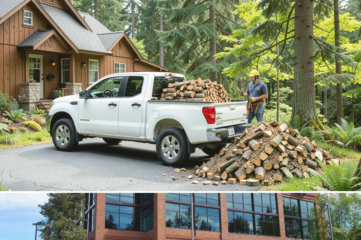 Firewood Processing in Mountlake Terrace, Snohomish County, WA - Processing in the dry months lets the finished stack season fully before winter burning.