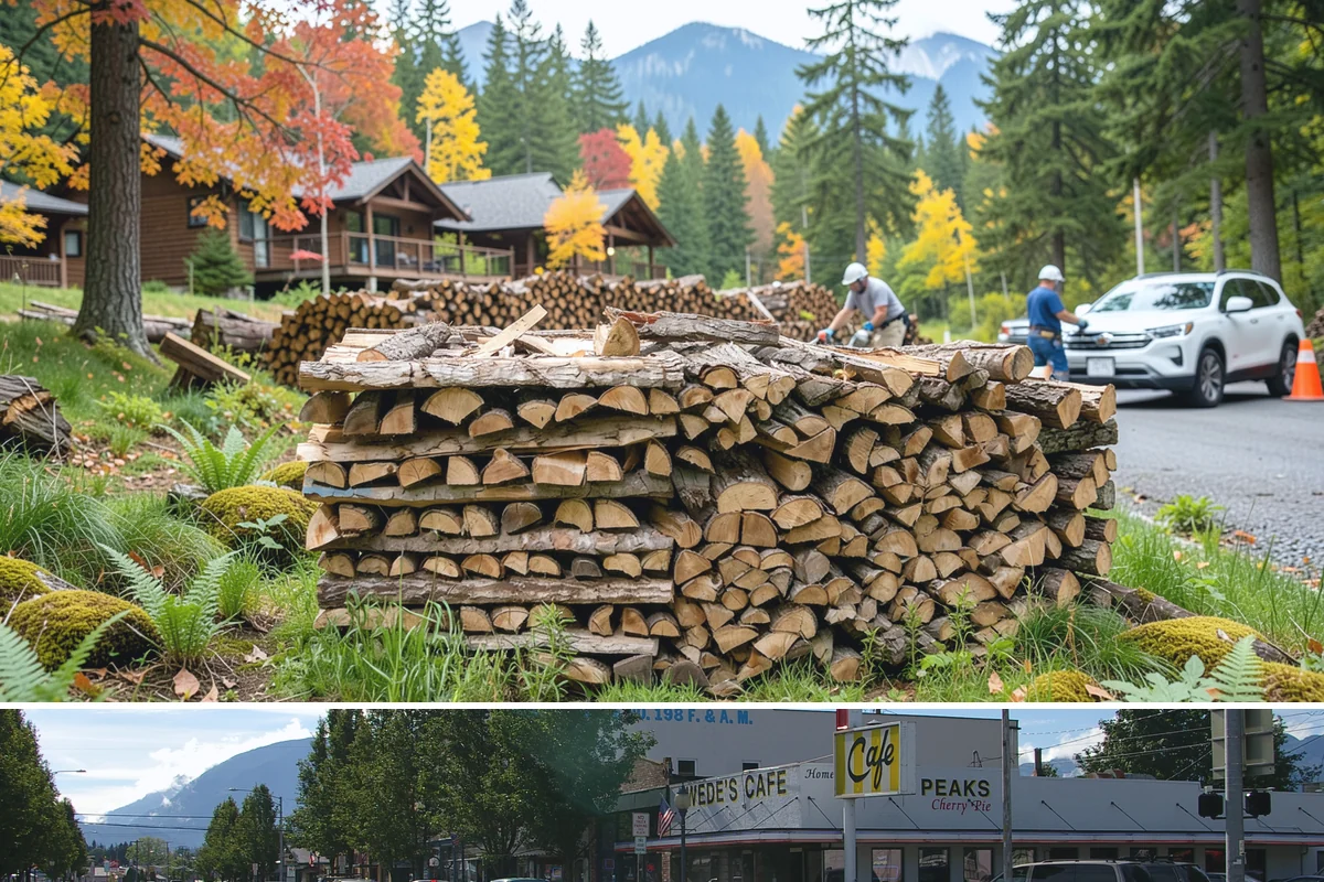 Firewood Processing in North Bend, King County, WA - Processing in the dry months lets the finished stack season fully before winter burning.