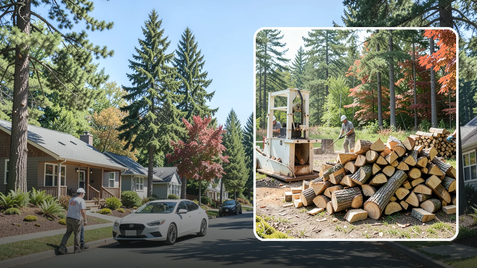 Firewood Processing in Orting, Pierce County, WA - Complete firewood processing that takes your logs from bucking through splitting and stacking.