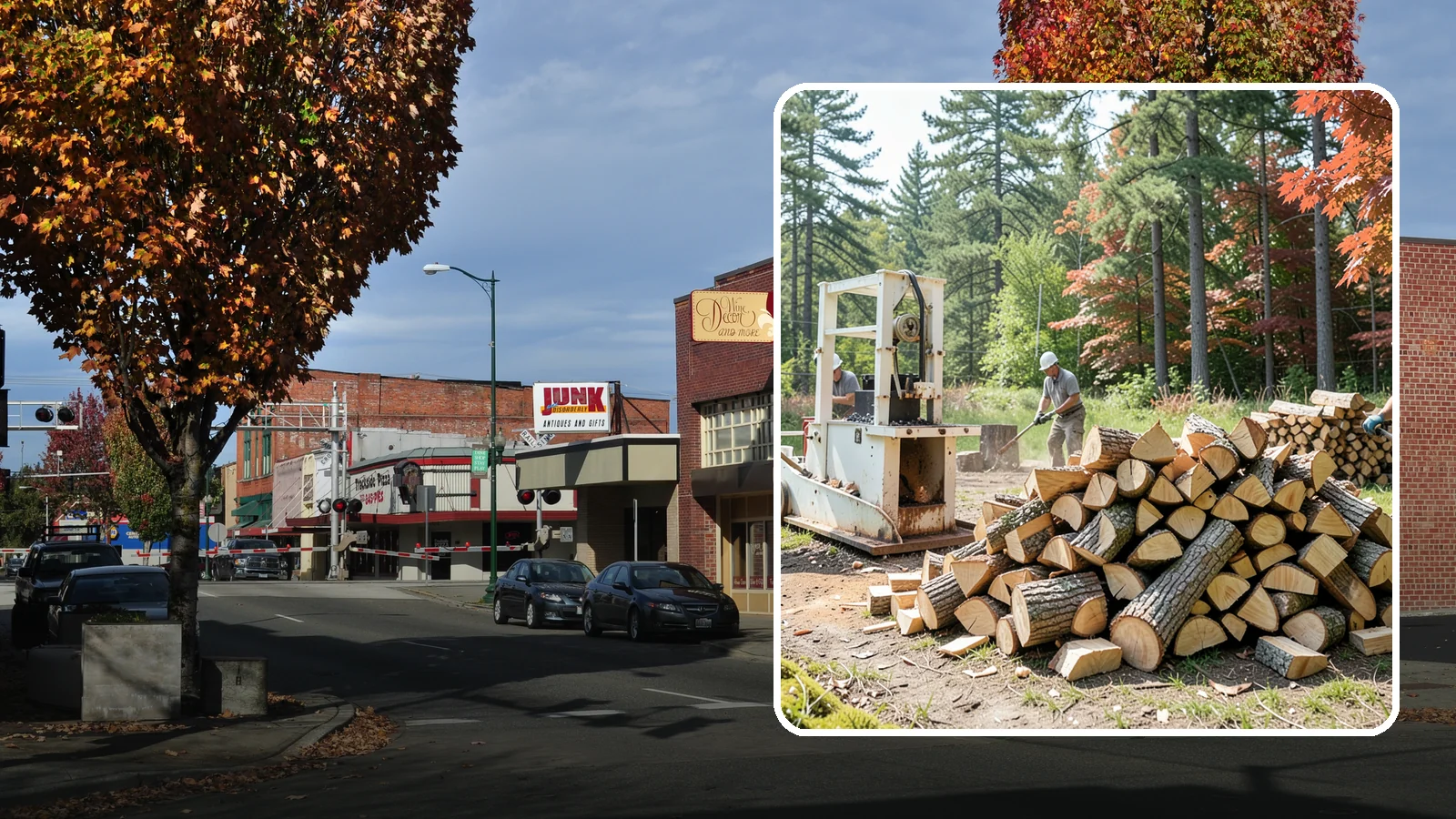 Firewood Processing in Puyallup, Pierce County, WA - Complete firewood processing that takes your logs from bucking through splitting and stacking.