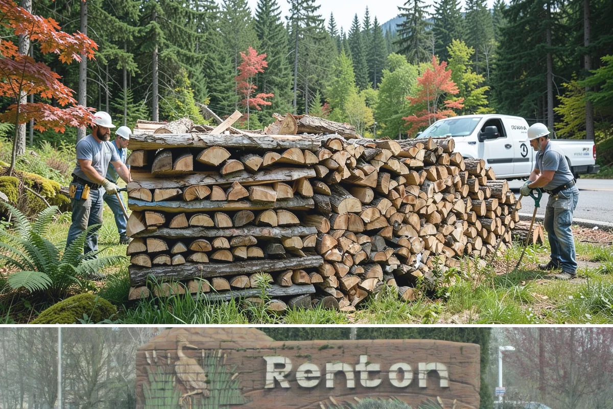 Firewood Processing in Renton, King County, WA - Processing in the dry months lets the finished stack season fully before winter burning.