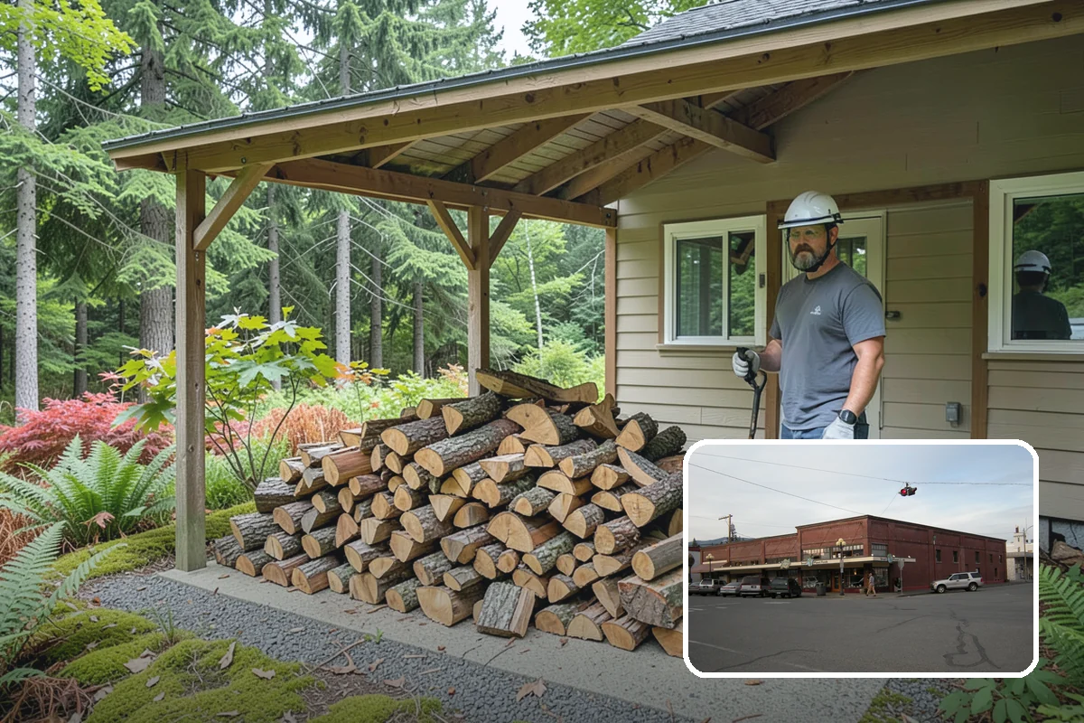 Firewood Processing in Sedro-Woolley, Skagit County, WA - End-to-end service from log to stack