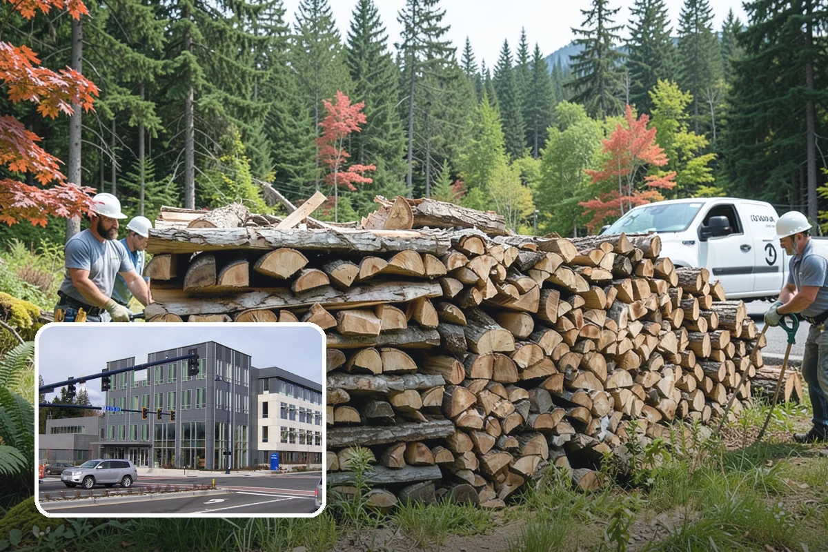 Firewood Processing in Shoreline, King County, WA - End-to-end service from log to stack