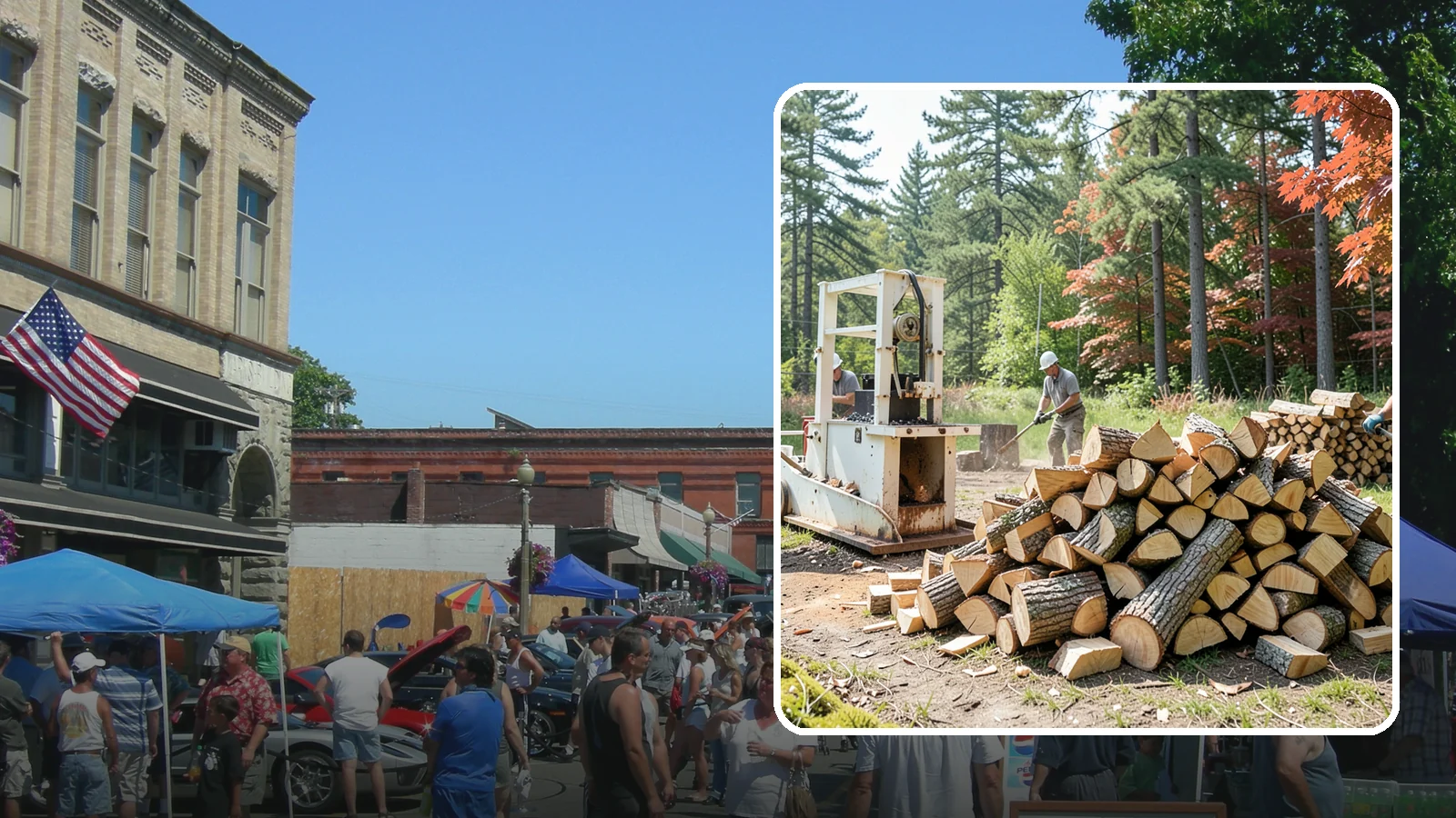 Firewood Processing in Snohomish, Snohomish County, WA - Complete firewood processing that takes your logs from bucking through splitting and stacking.