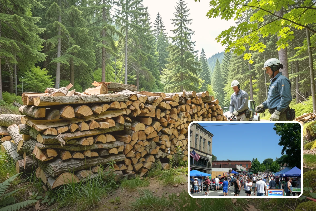 Firewood Processing in Snohomish, Snohomish County, WA - End-to-end service from log to stack