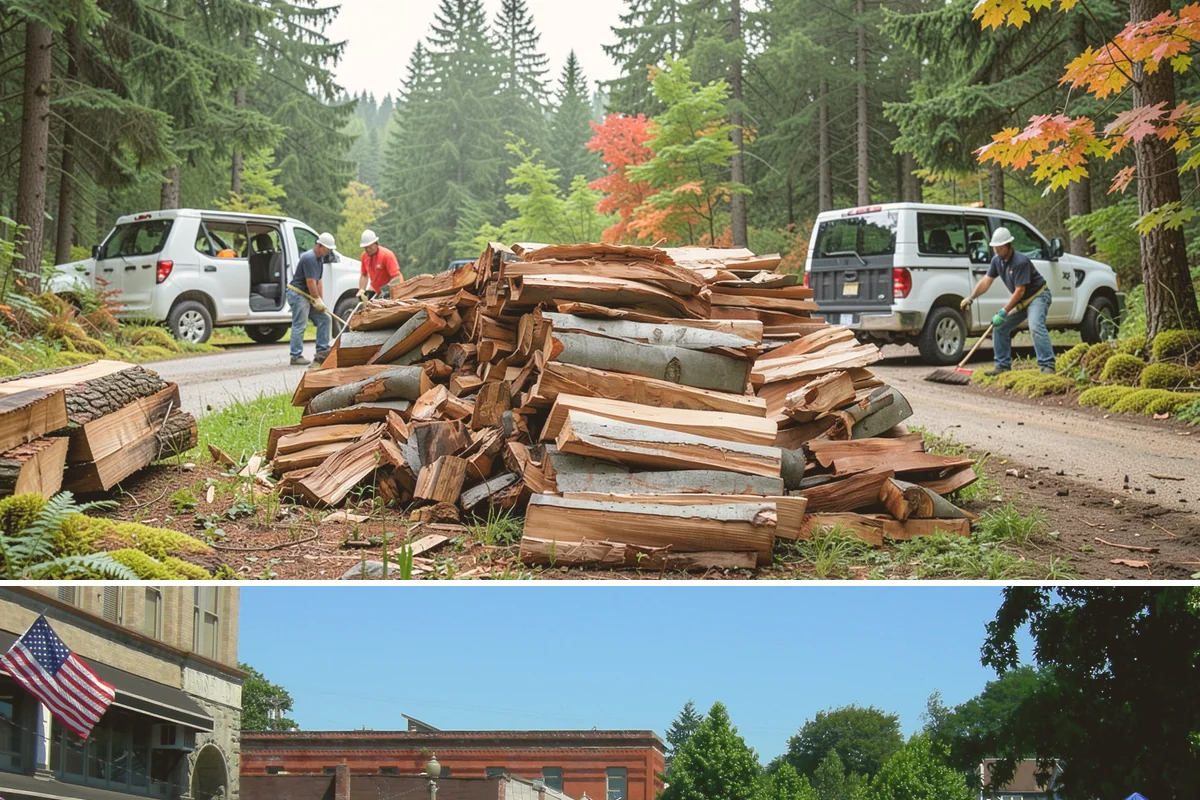 Firewood Processing in Snohomish, Snohomish County, WA - Processing in the dry months lets the finished stack season fully before winter burning.