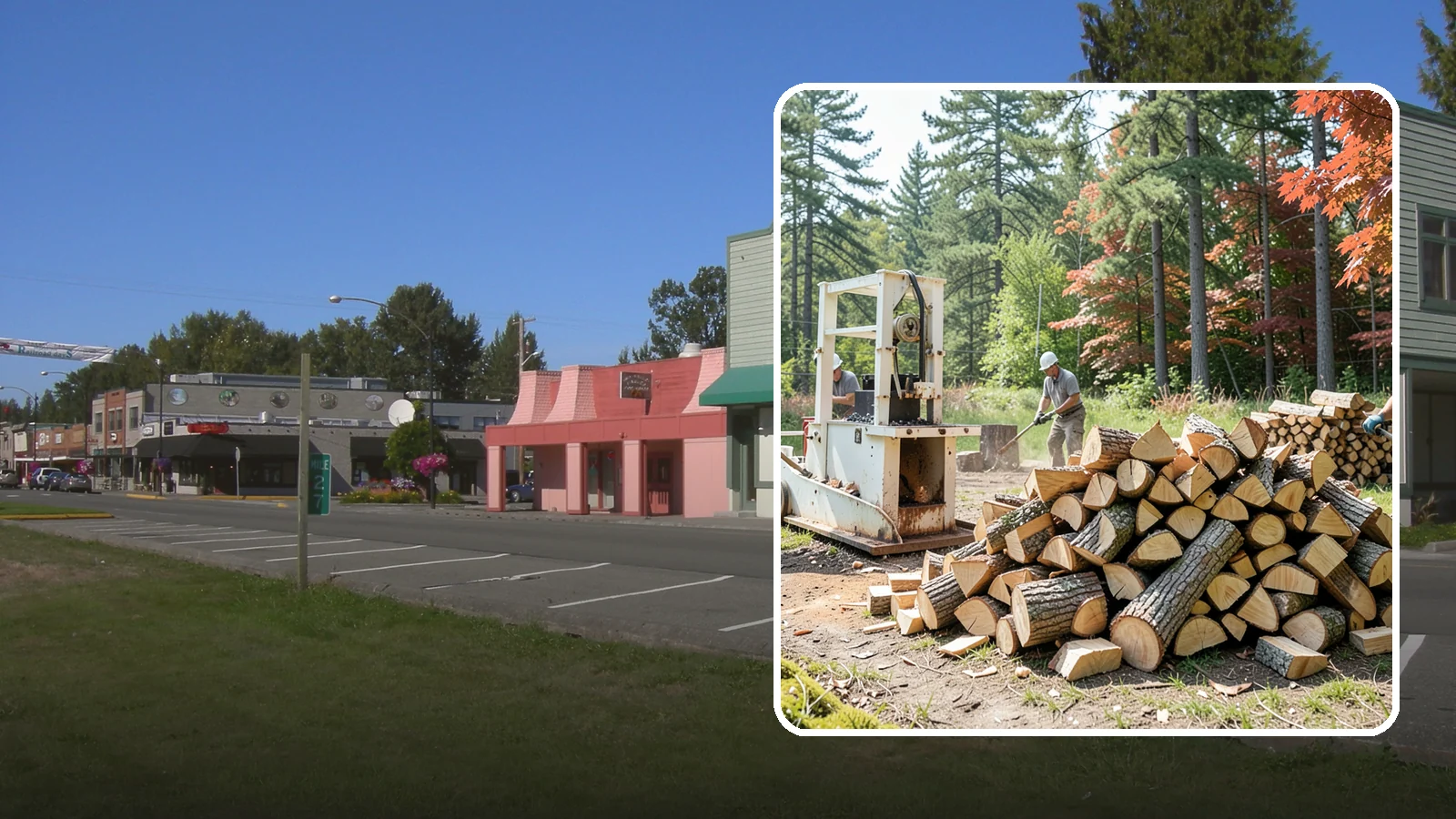 Firewood Processing in Snoqualmie, King County, WA - Complete firewood processing that takes your logs from bucking through splitting and stacking.