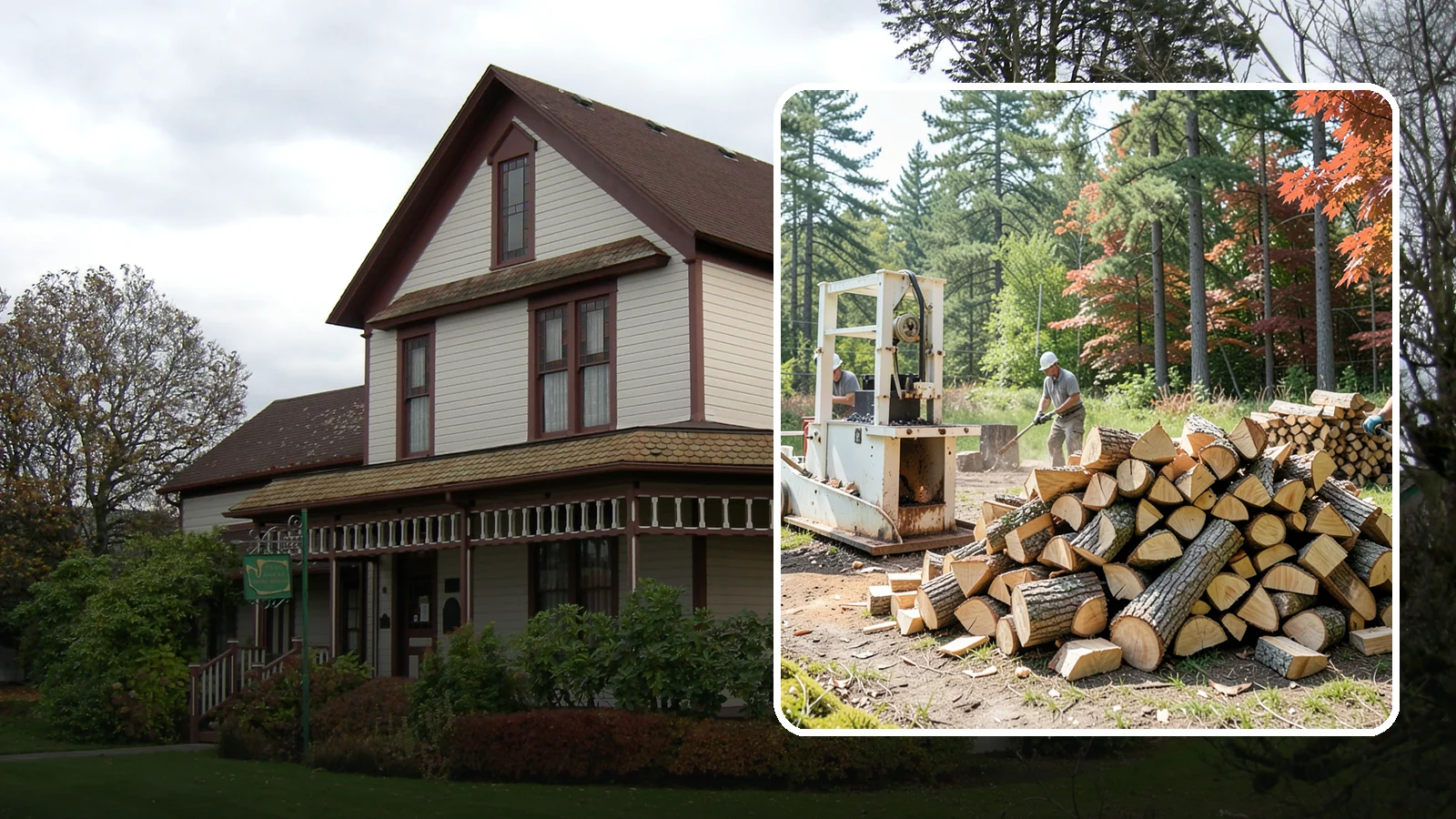 Firewood Processing in Sumner, Pierce County, WA - Complete firewood processing that takes your logs from bucking through splitting and stacking.