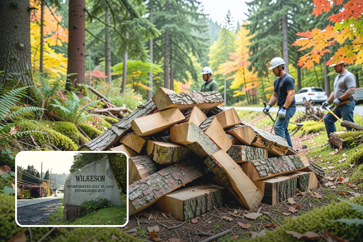 Firewood Processing in Wilkeson, Pierce County, WA - End-to-end service from log to stack
