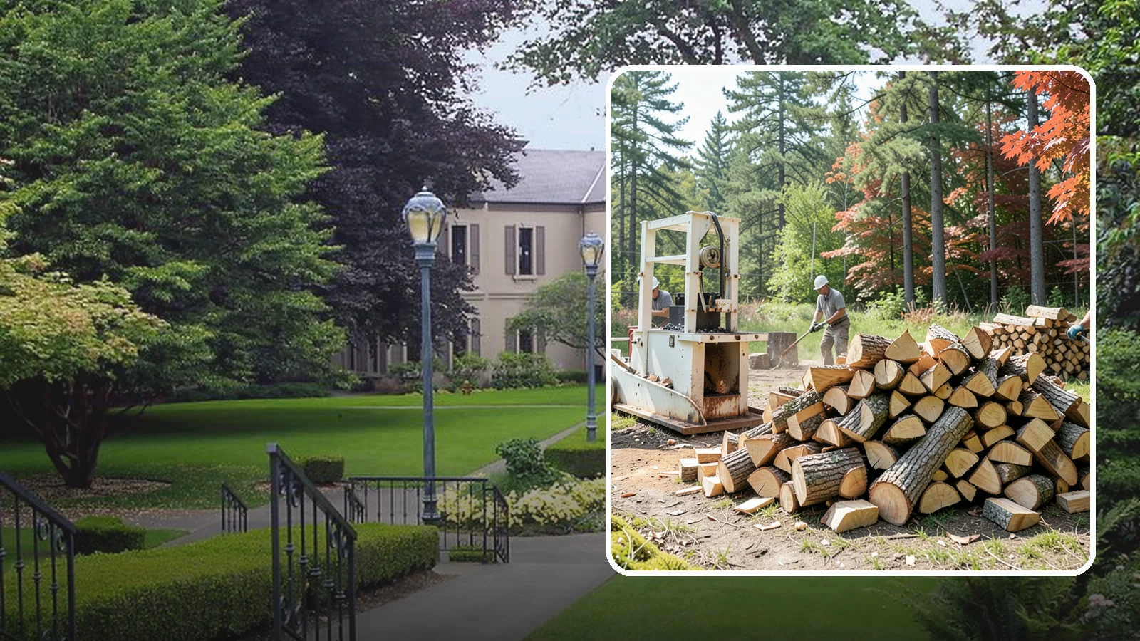 Firewood Processing in Woodinville, King County, WA - Complete firewood processing that takes your logs from bucking through splitting and stacking.