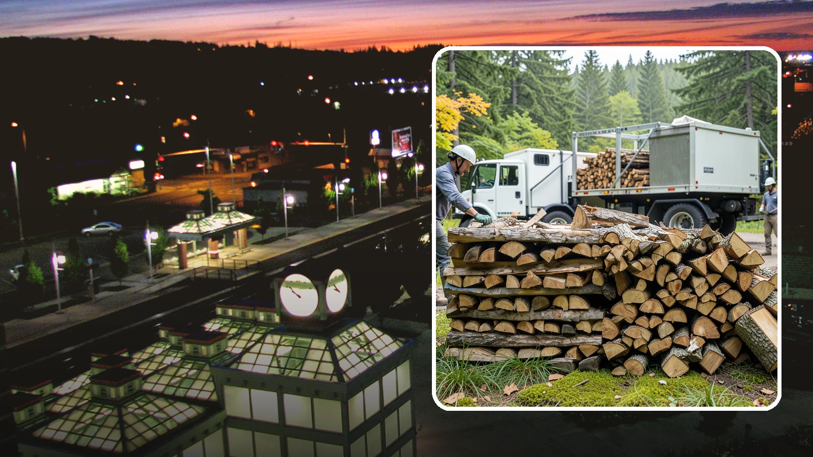 Firewood Processor Service in Auburn, King County, WA - We run a firewood processor that bucks and splits your logs in one continuous, high-volume operation.