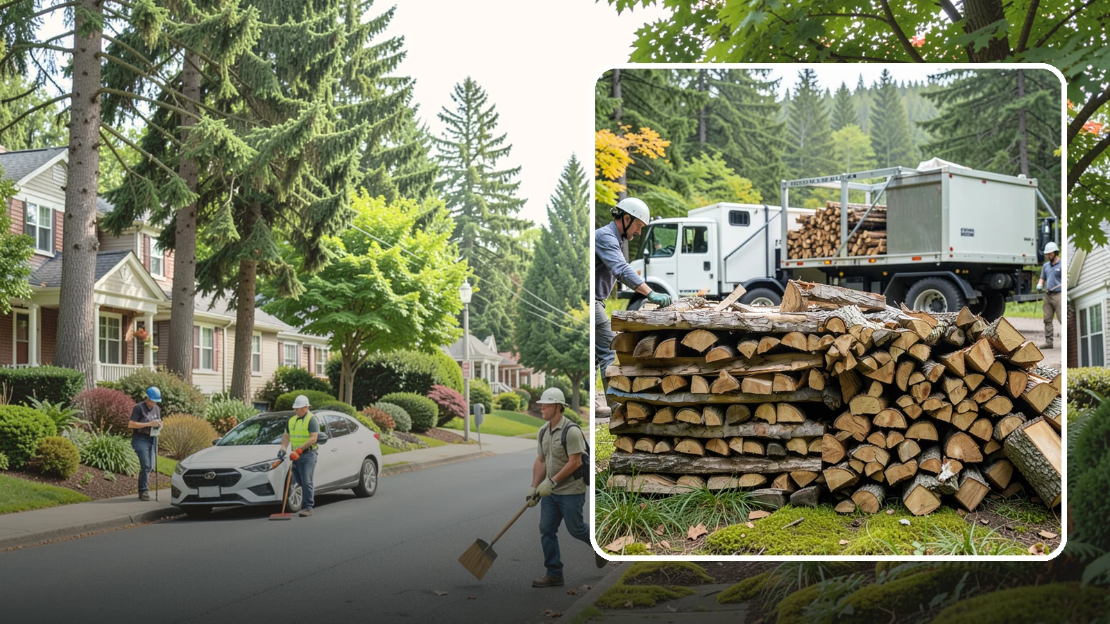 Firewood Processor Service in Beaux Arts Village, King County, WA - We run a firewood processor that bucks and splits your logs in one continuous, high-volume operation.