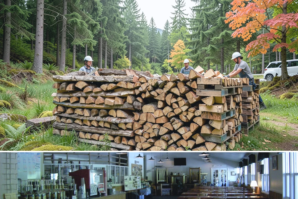 Firewood Processor Service in Black Diamond, King County, WA - Best for fall and winter bulk processing or clearing large volumes of downed wood after major storms.