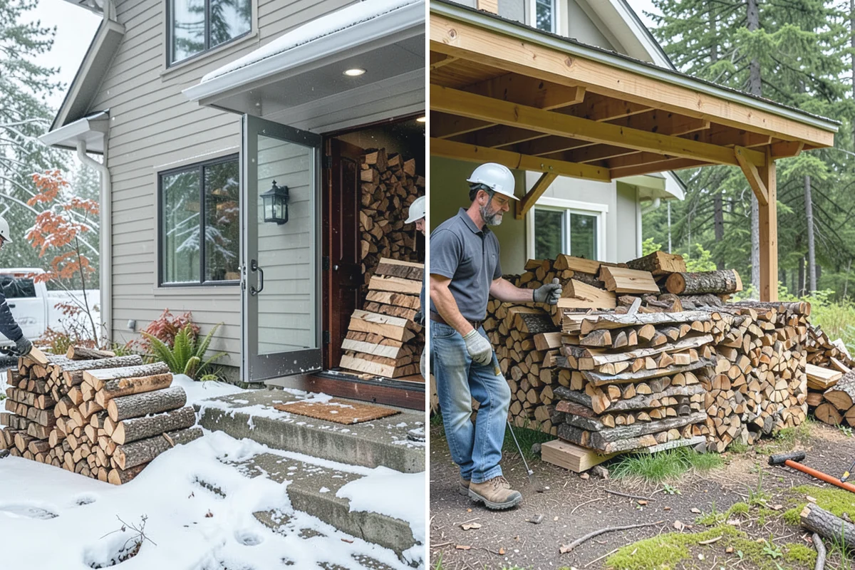 Firewood Processor Service in Bonney Lake, Pierce County, WA - Assess the log volume and set length and split size