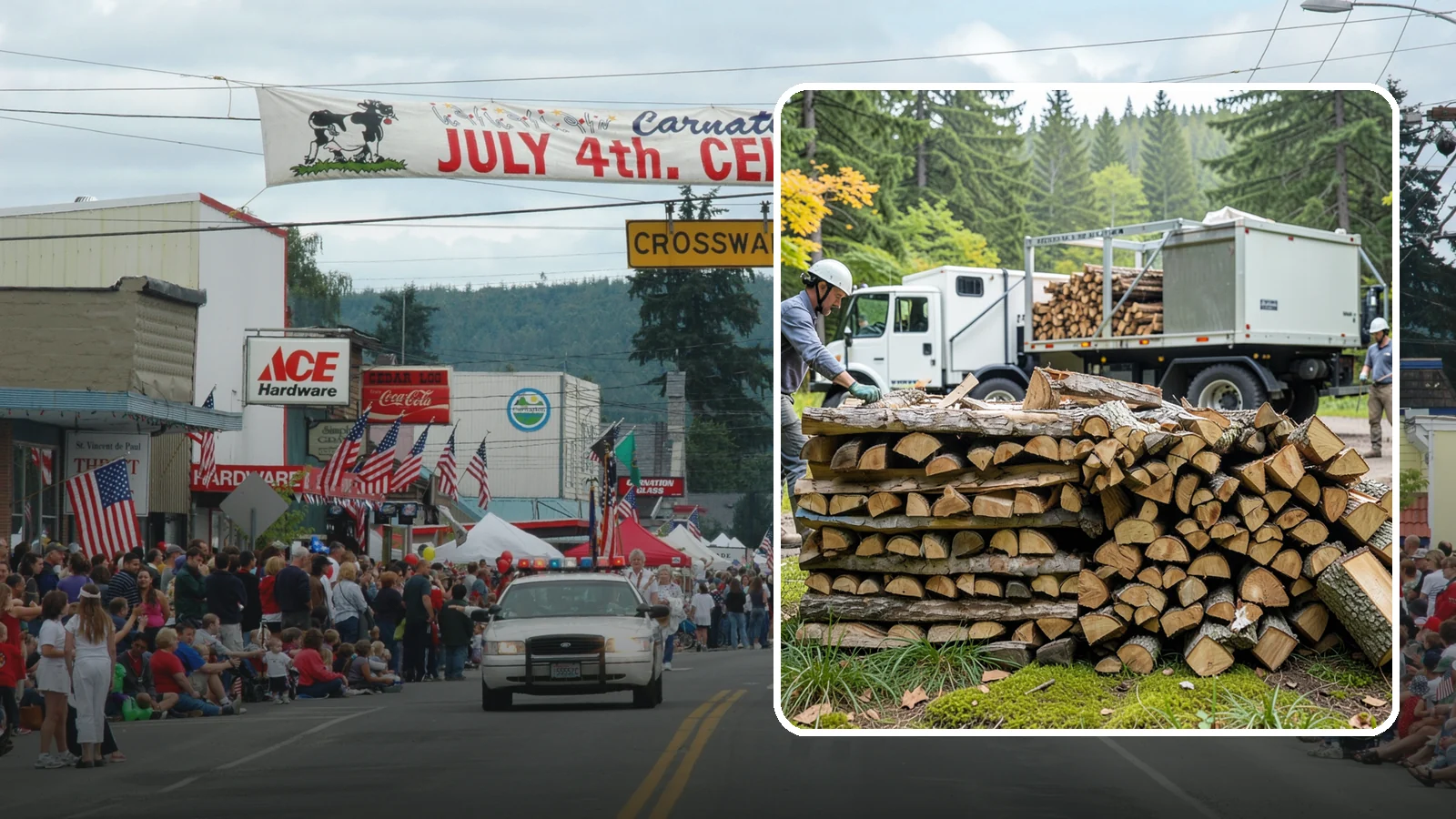 Firewood Processor Service in Carnation, King County, WA - We run a firewood processor that bucks and splits your logs in one continuous, high-volume operation.