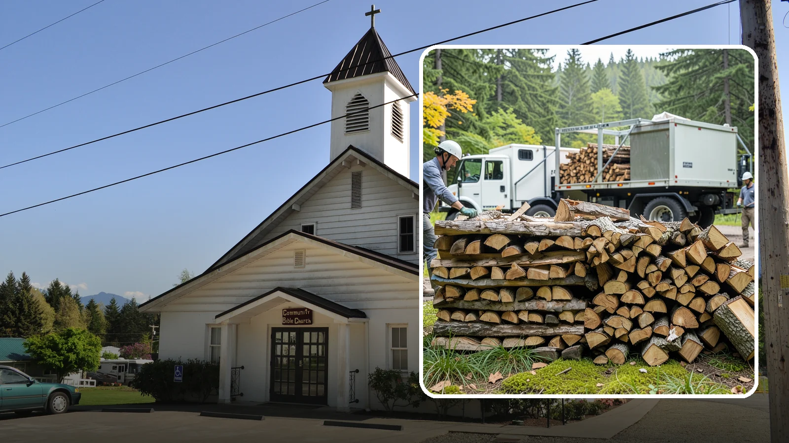 Firewood Processor Service in Concrete, Skagit County, WA - We run a firewood processor that bucks and splits your logs in one continuous, high-volume operation.