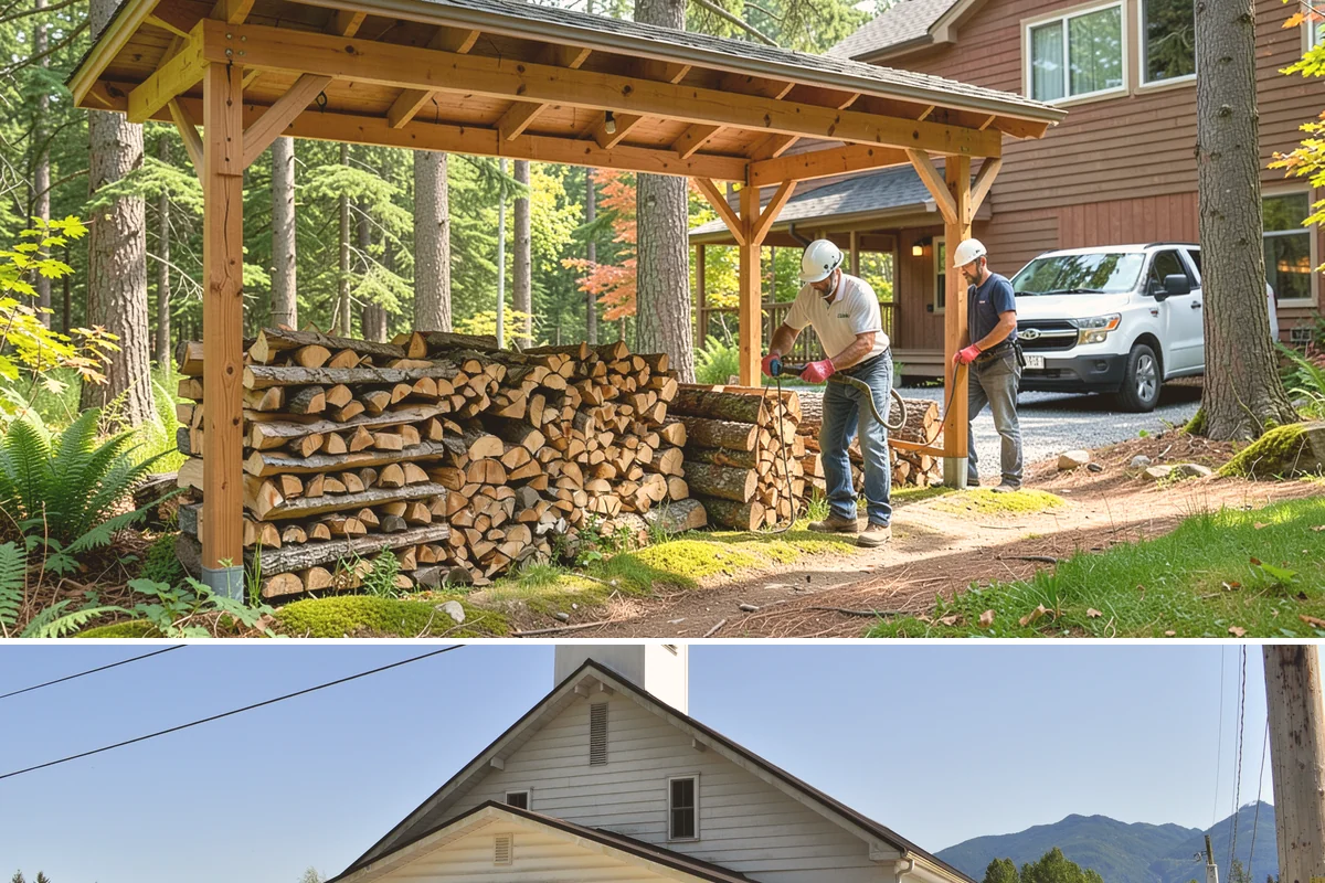 Firewood Processor Service in Concrete, Skagit County, WA - Best for fall and winter bulk processing or clearing large volumes of downed wood after major storms.