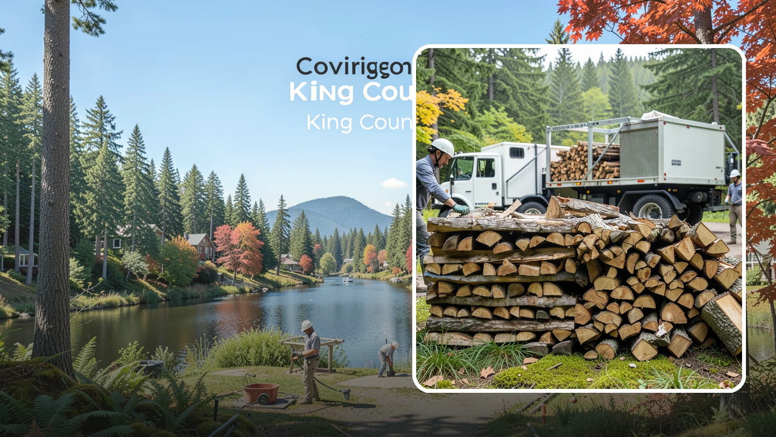Firewood Processor Service in Covington, King County, WA - We run a firewood processor that bucks and splits your logs in one continuous, high-volume operation.