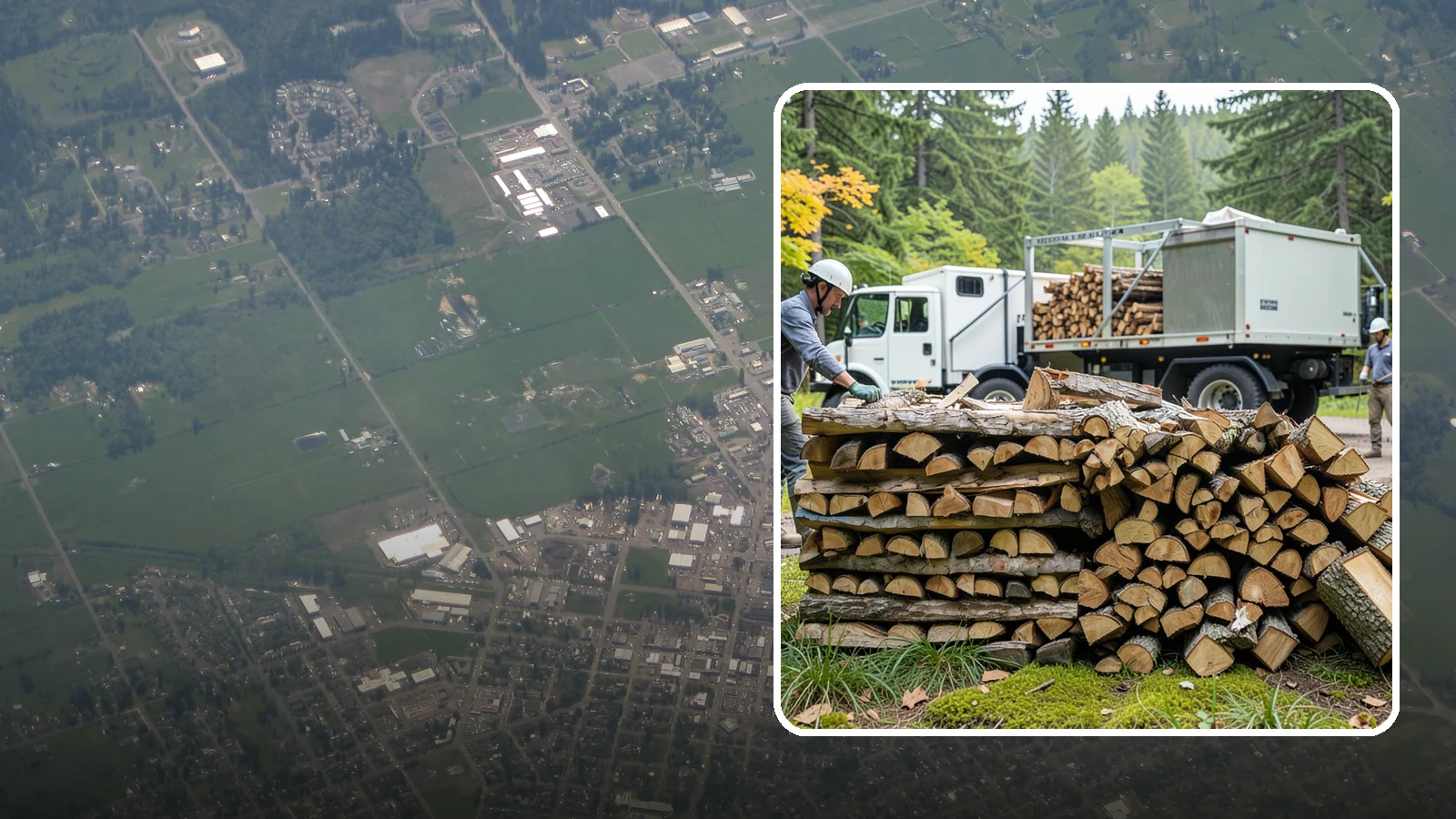 Firewood Processor Service in Enumclaw, King County, WA - We run a firewood processor that bucks and splits your logs in one continuous, high-volume operation.