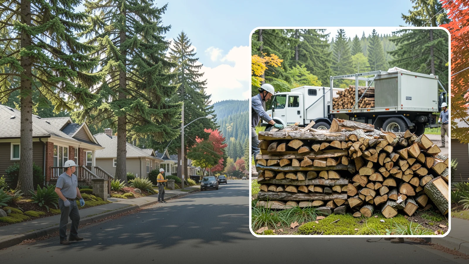Firewood Processor Service in Hunts Point, King County, WA - We run a firewood processor that bucks and splits your logs in one continuous, high-volume operation.