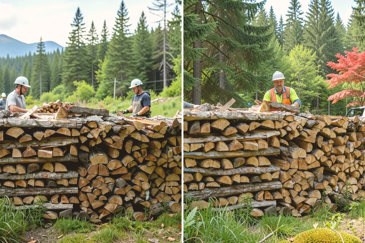 Firewood Processor Service in Index, Snohomish County, WA - Assess the log volume and set length and split size