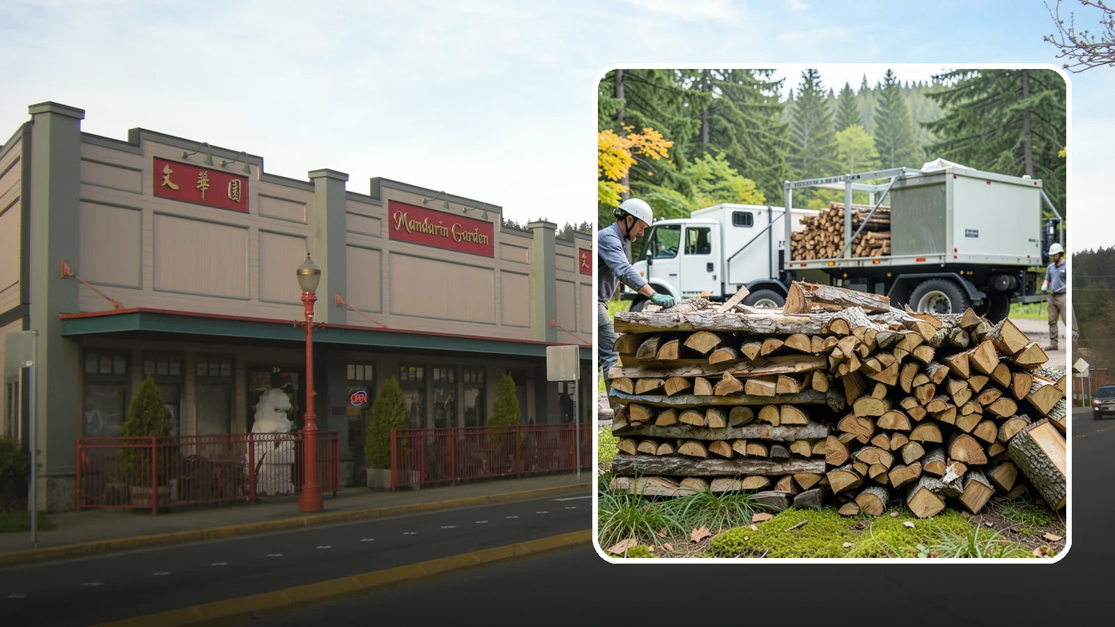Firewood Processor Service in Issaquah, King County, WA - We run a firewood processor that bucks and splits your logs in one continuous, high-volume operation.