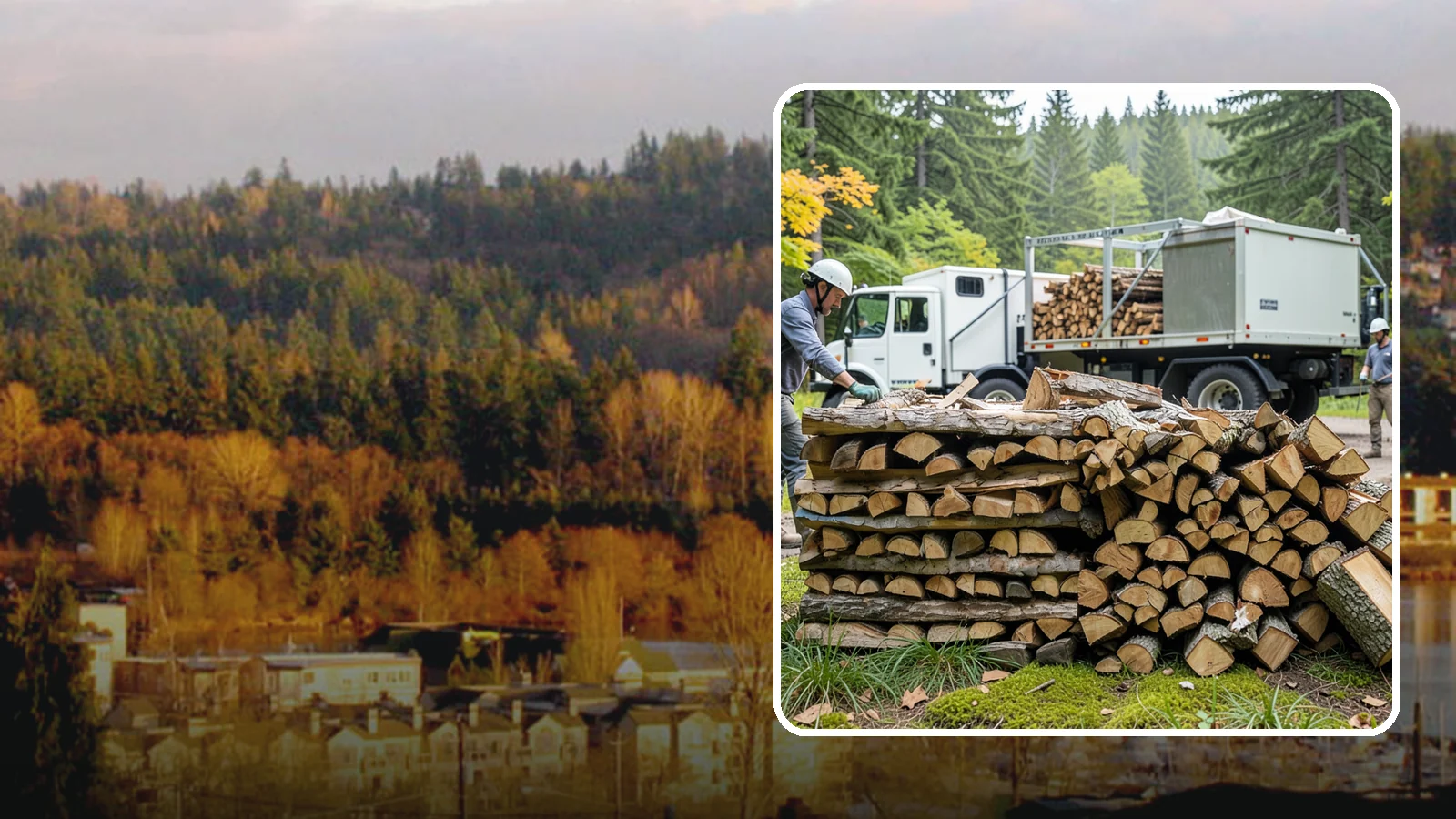 Firewood Processor Service in Kenmore, King County, WA - We run a firewood processor that bucks and splits your logs in one continuous, high-volume operation.