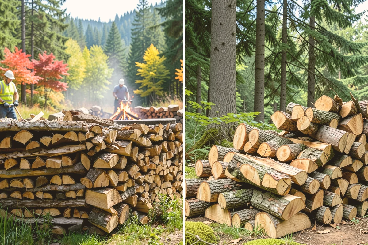Firewood Processor Service in Kirkland, King County, WA - Assess the log volume and set length and split size