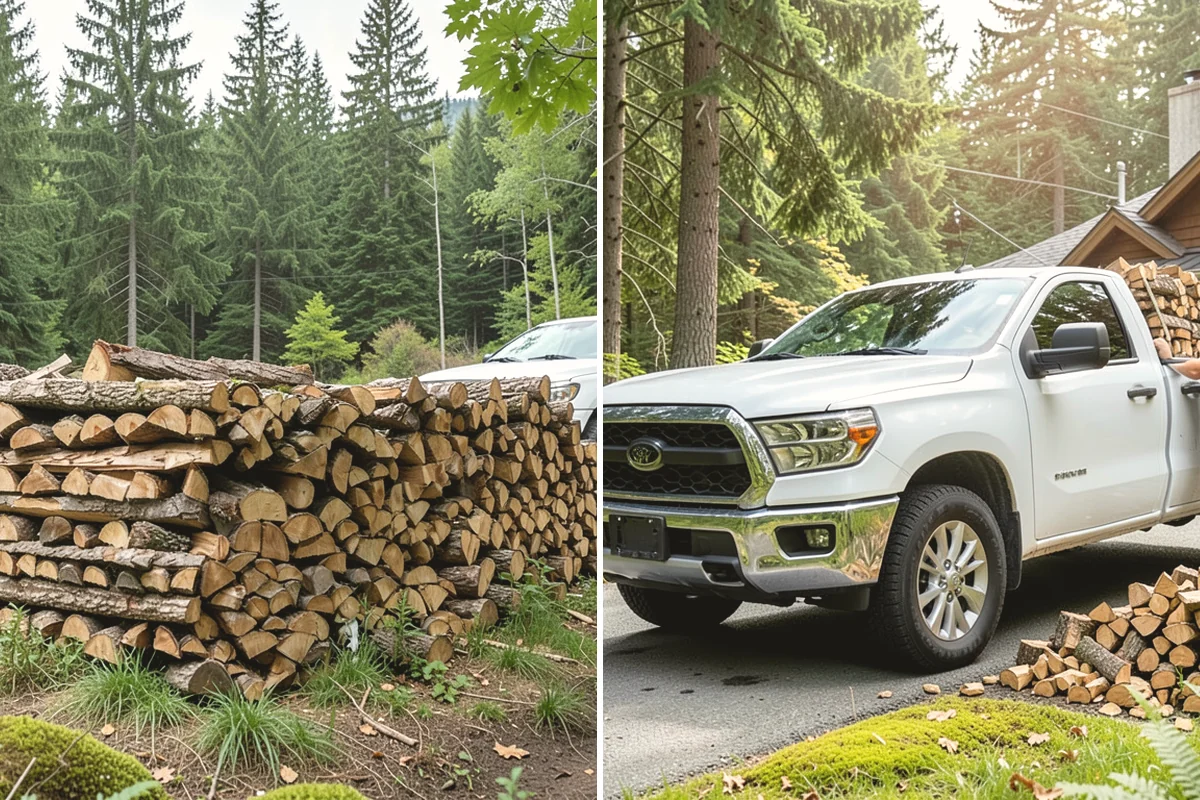 Firewood Processor Service in Lake Stevens, Snohomish County, WA - Assess the log volume and set length and split size