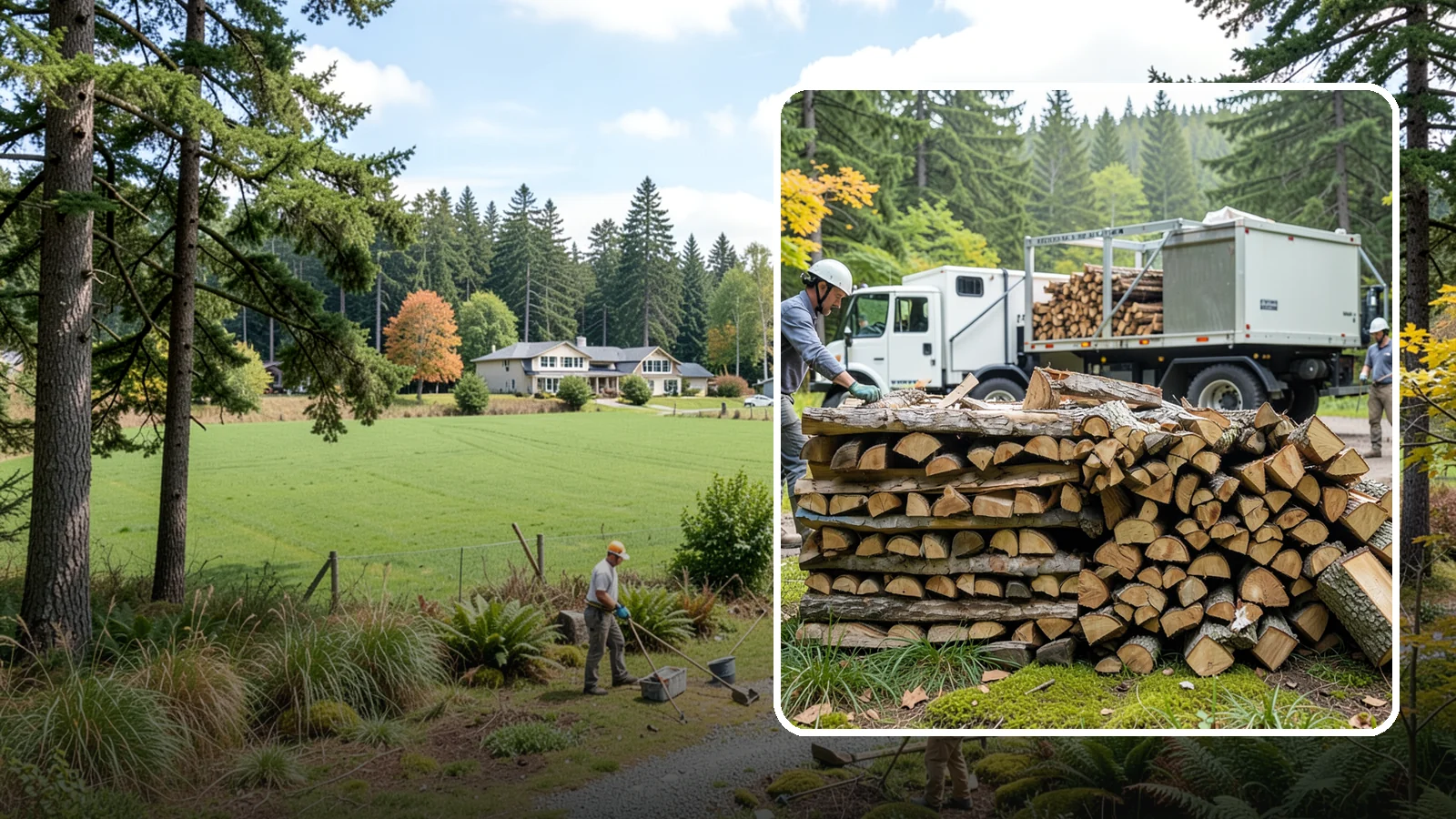 Firewood Processor Service in Lyman, WA - We run a firewood processor that bucks and splits your logs in one continuous, high-volume operation.