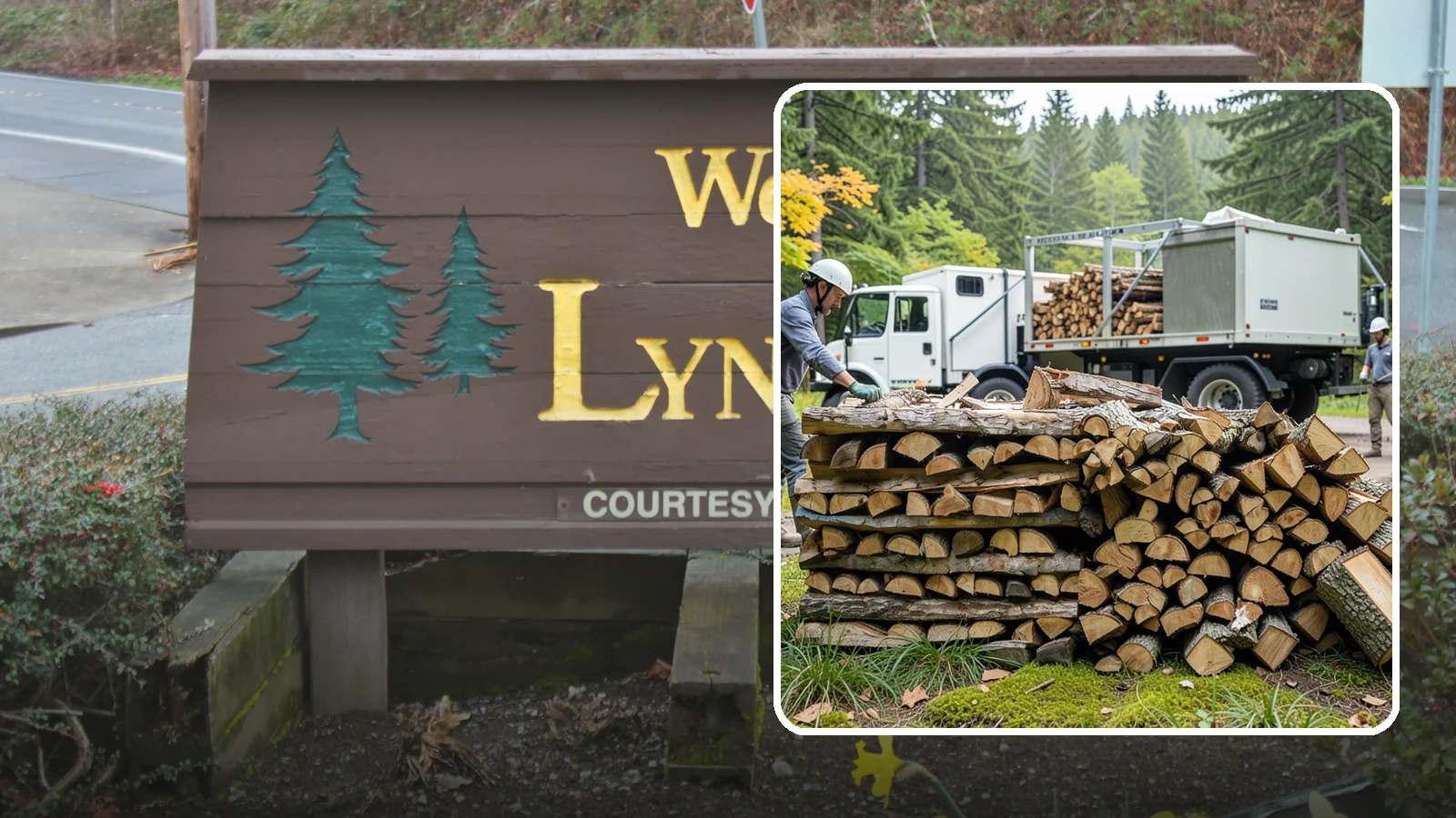 Firewood Processor Service in Lynnwood, Snohomish County, WA - We run a firewood processor that bucks and splits your logs in one continuous, high-volume operation.
