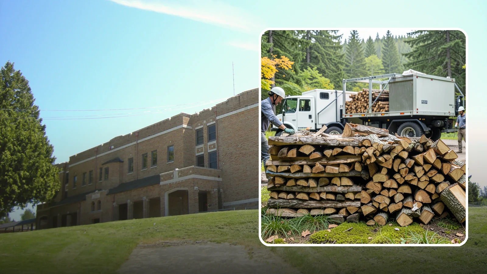 Firewood Processor Service in Maple Valley, King County, WA - We run a firewood processor that bucks and splits your logs in one continuous, high-volume operation.