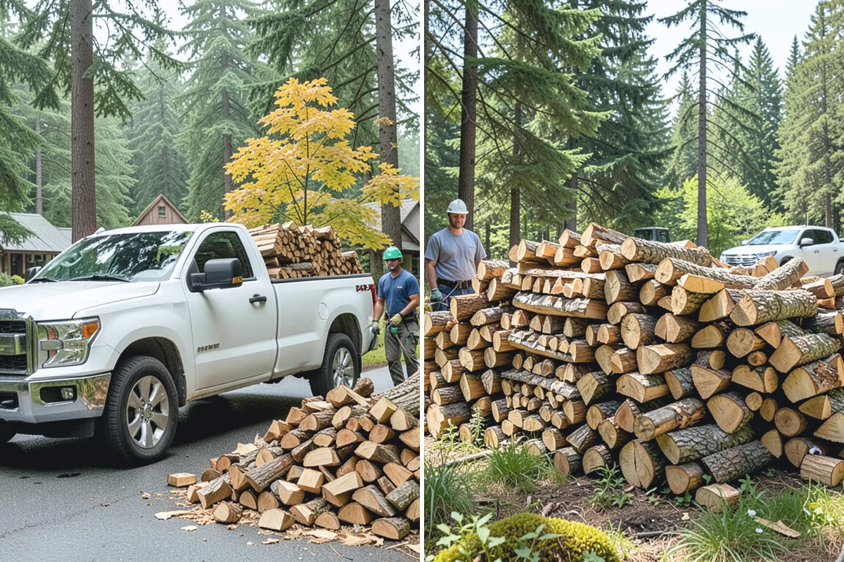 Firewood Processor Service in Marysville, Snohomish County, WA - Assess the log volume and set length and split size