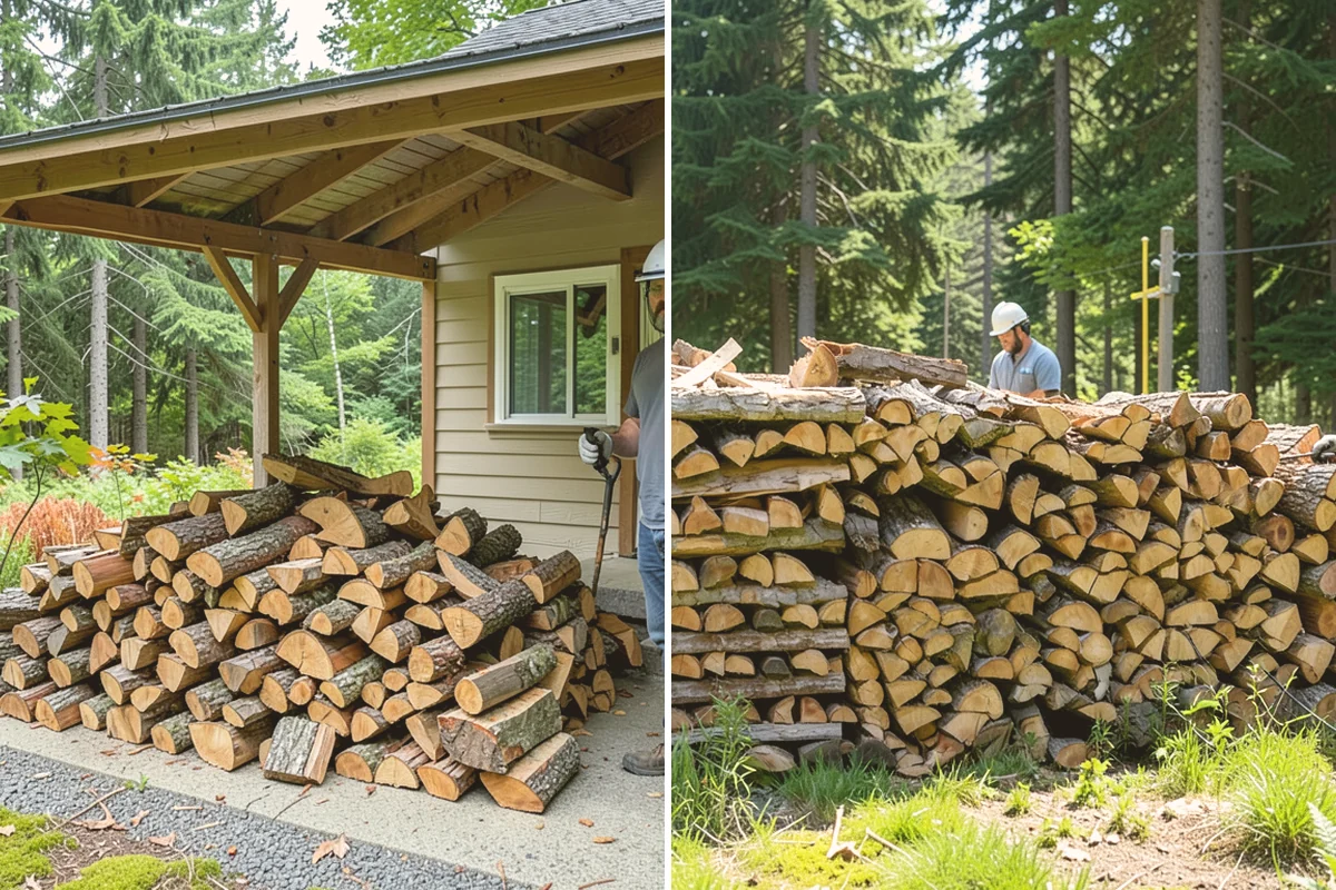 Firewood Processor Service in Mount Vernon, WA - Assess the log volume and set length and split size