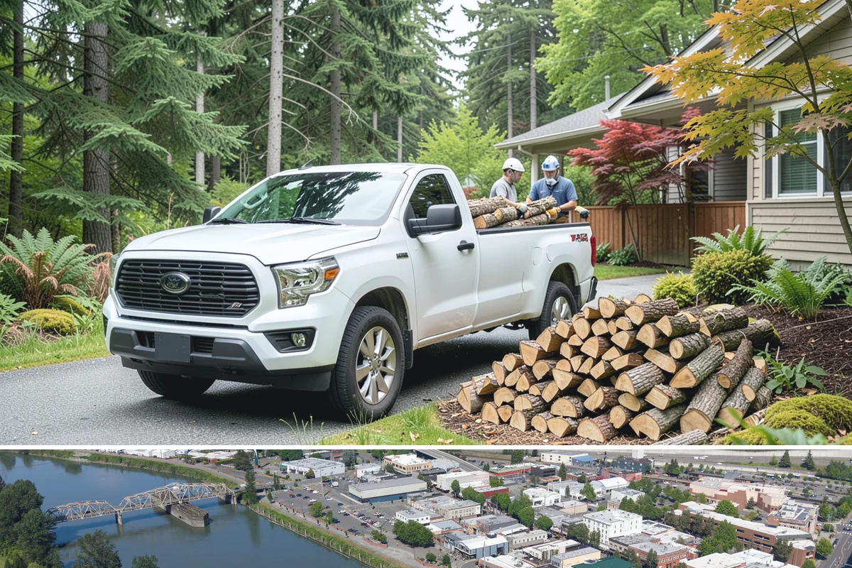 Firewood Processor Service in Mount Vernon, WA - Best for fall and winter bulk processing or clearing large volumes of downed wood after major storms.