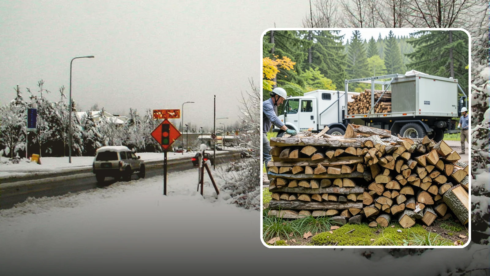 Firewood Processor Service in Newcastle, King County, WA - We run a firewood processor that bucks and splits your logs in one continuous, high-volume operation.