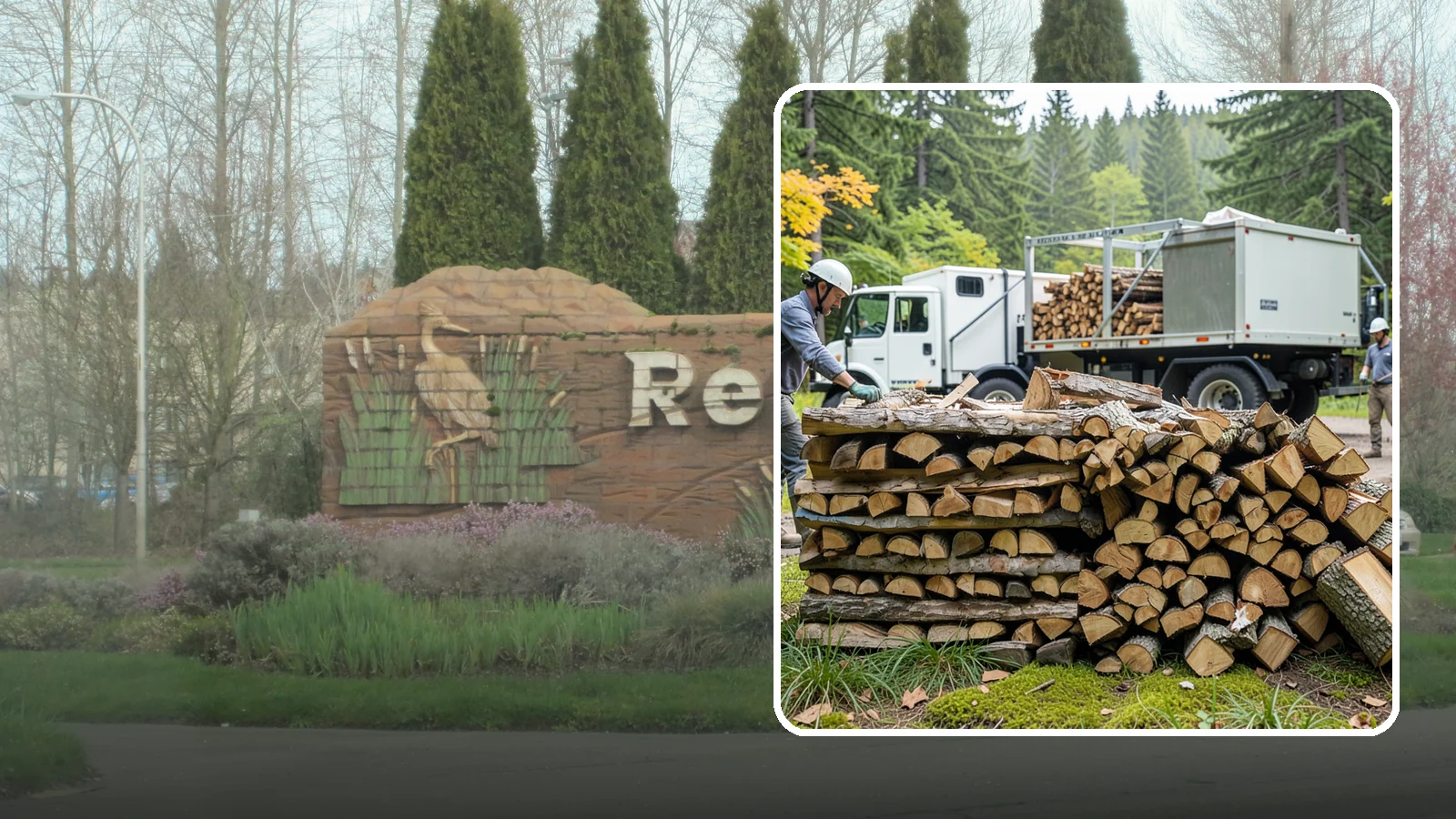 Firewood Processor Service in Renton, King County, WA - We run a firewood processor that bucks and splits your logs in one continuous, high-volume operation.