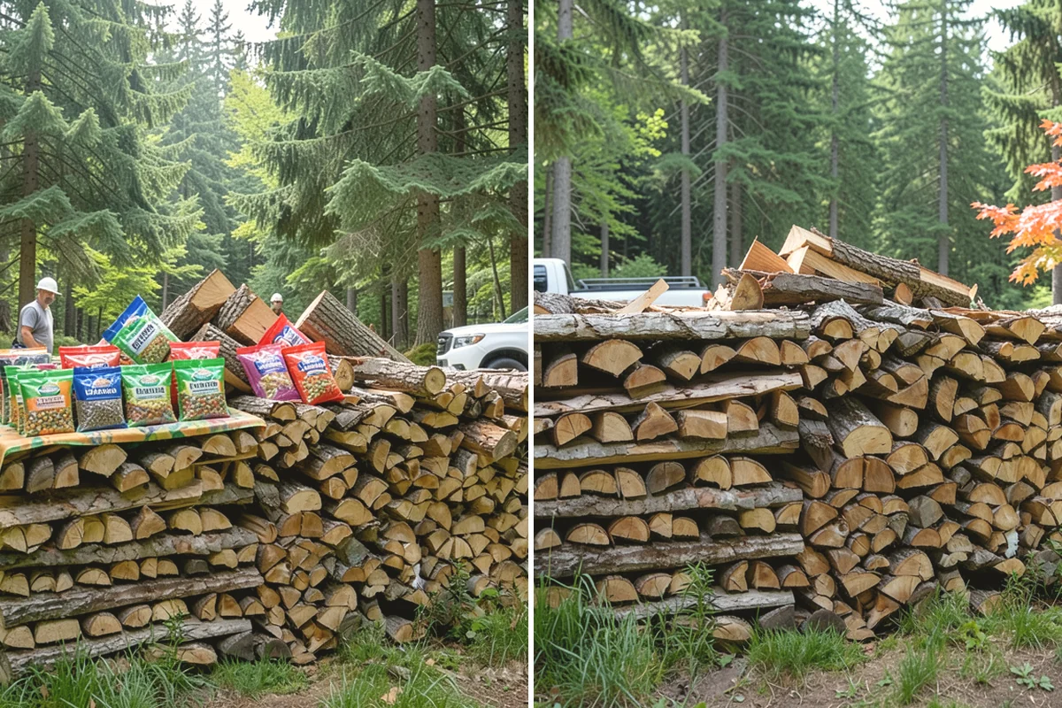 Firewood Processor Service in Ruston, Pierce County, WA - Assess the log volume and set length and split size