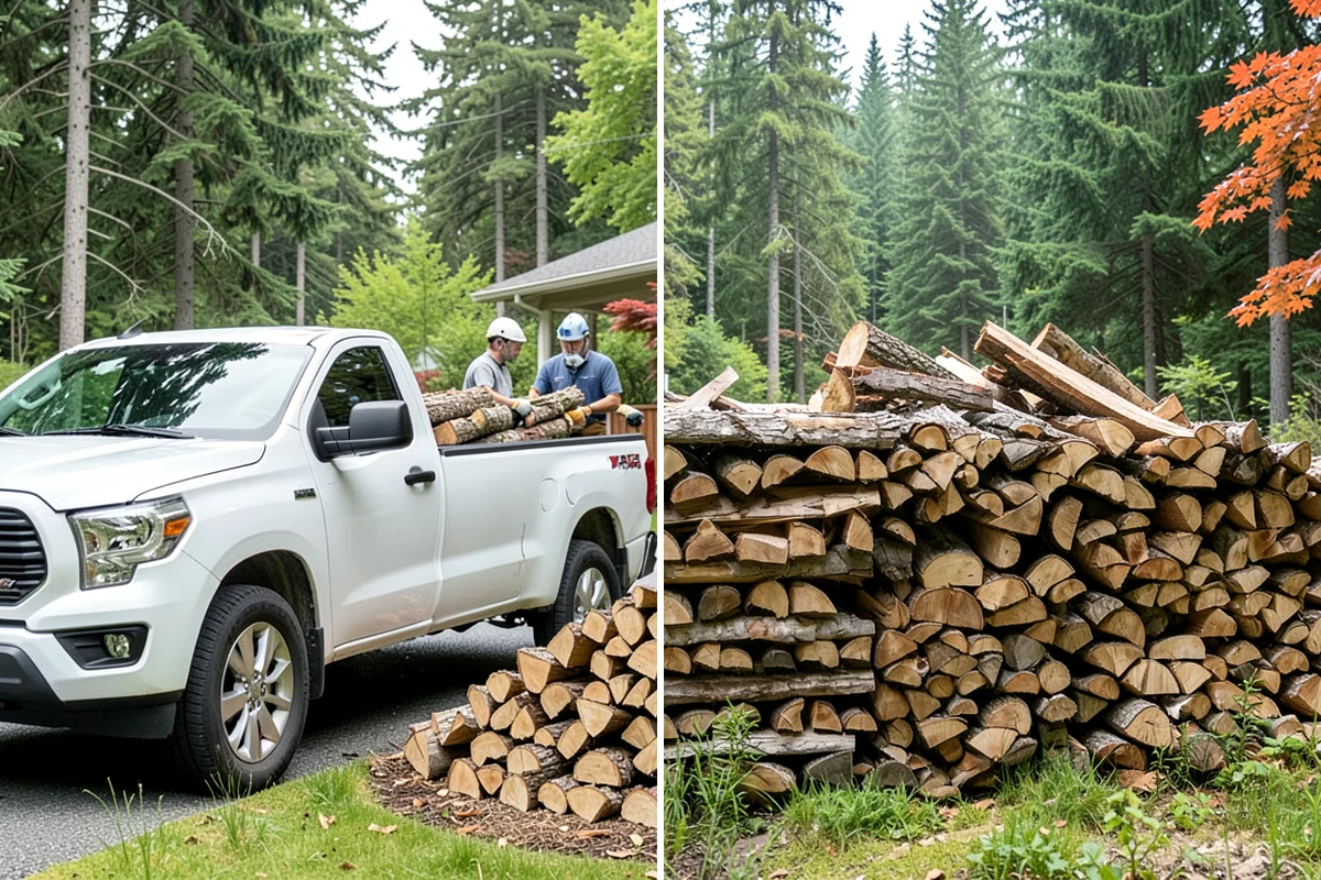Firewood Processor Service in Sedro-Woolley, Skagit County, WA - Assess the log volume and set length and split size