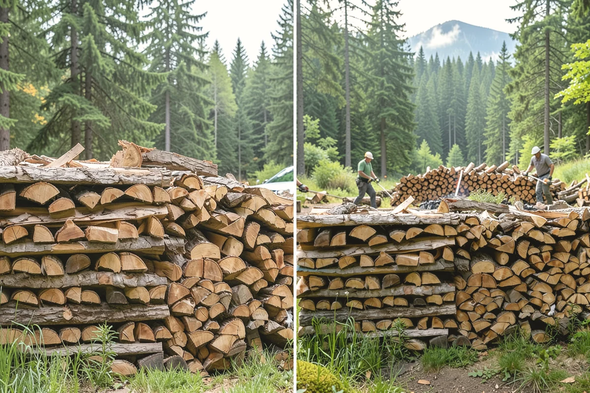 Firewood Processor Service in Tacoma, Pierce County, WA - Assess the log volume and set length and split size