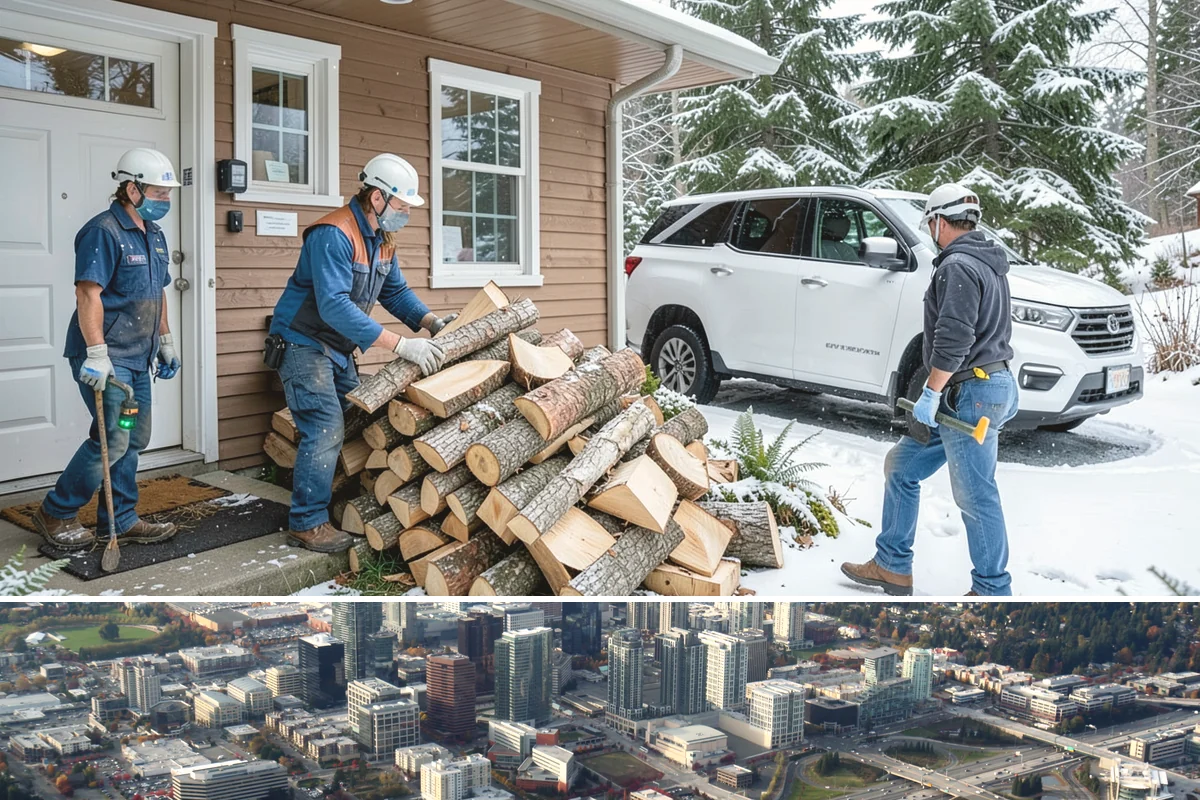 Firewood Quality Inspection in Bellevue, King County, WA - Useful year-round, and especially before winter when you want to verify your heating supply.