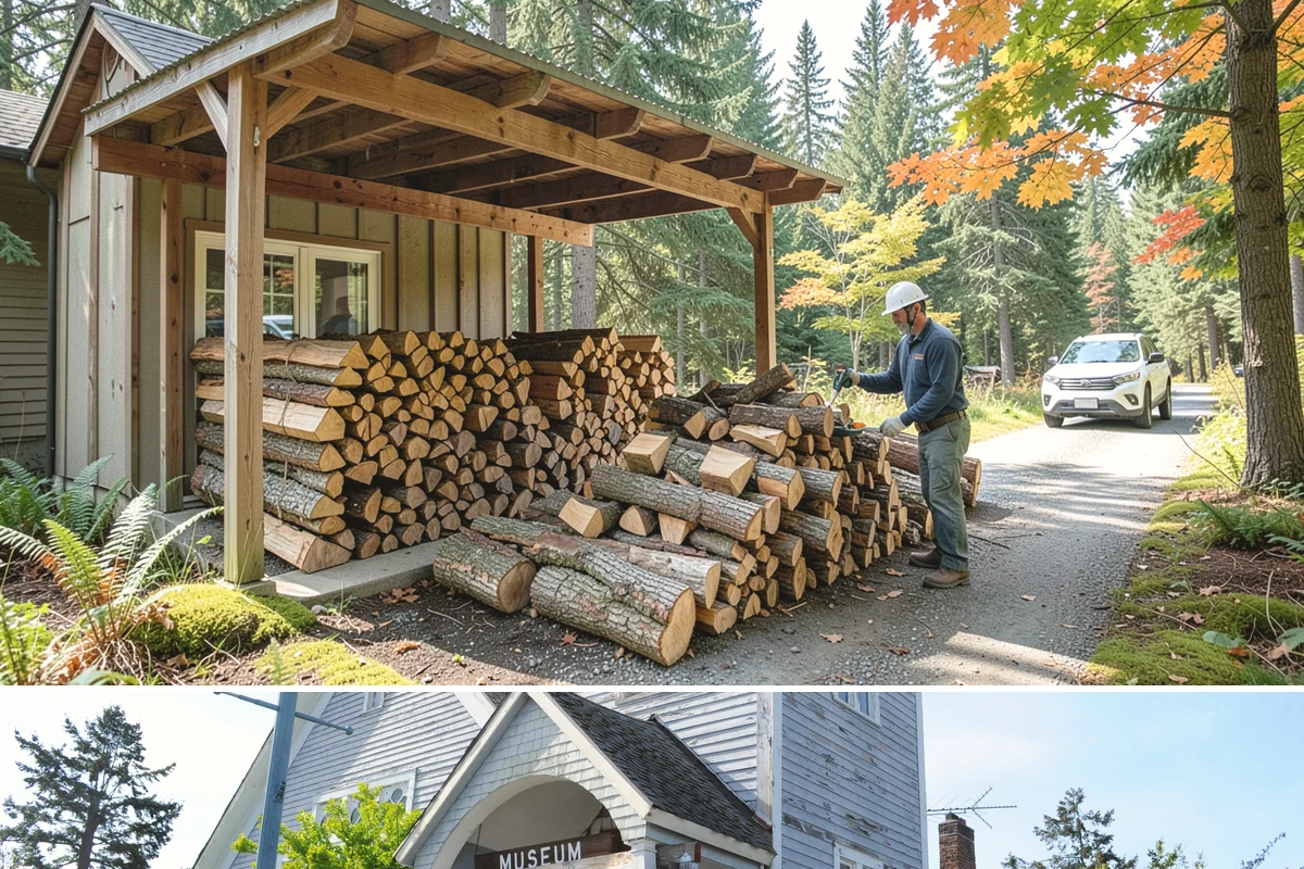 Firewood Quality Inspection in Steilacoom, Pierce County, WA - Useful year-round, and especially before winter when you want to verify your heating supply.