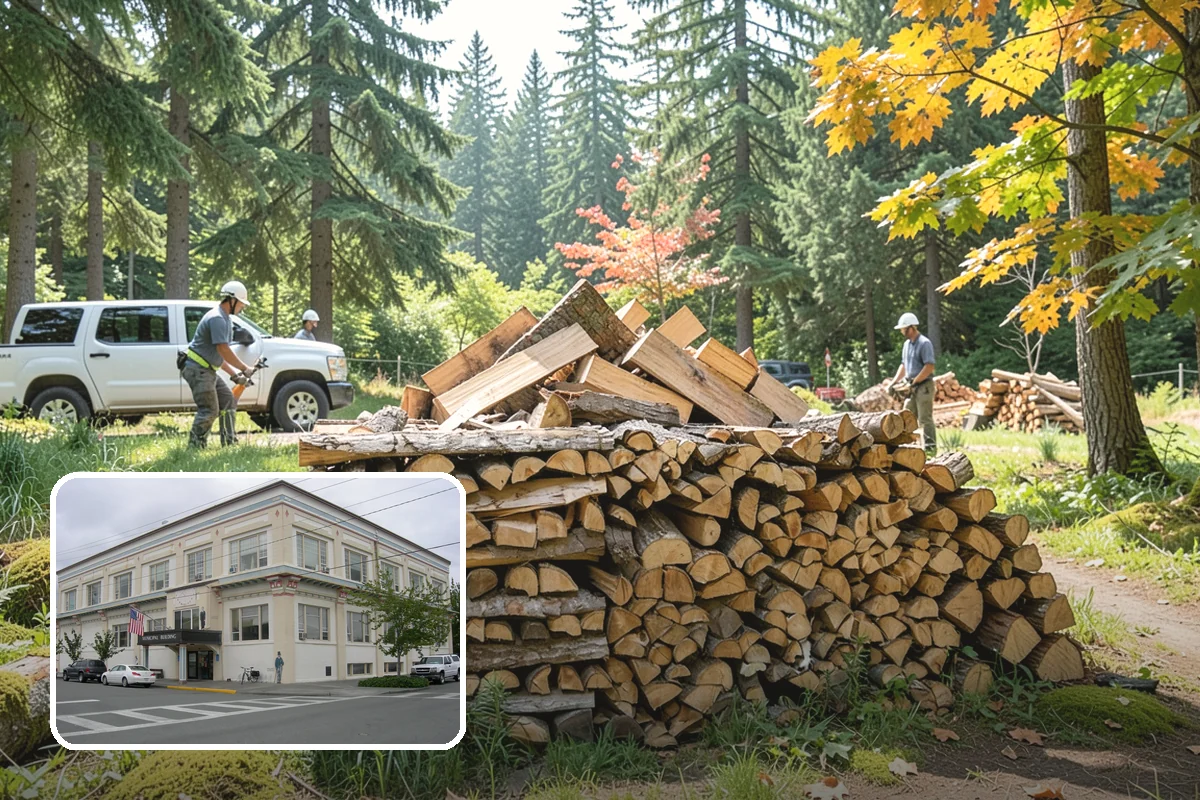 Firewood Racks in Anacortes, Skagit County, WA - Keeps wood off wet ground so the bottom layer stays dry